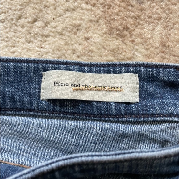 Pilcro Anthropologie floral embroidered denim jeans - Picture 5 of 5